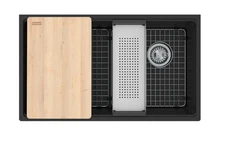 Franke Maris 33" MAG11031OW-MBK-WKC Granite Workstation Kitchen Sink MATTE BLACK