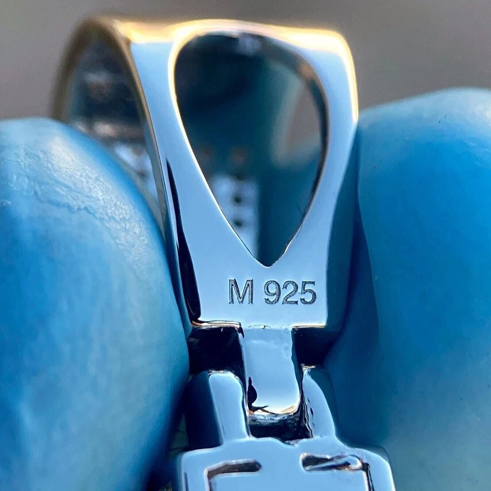 3Ct Round Cut Real Moissanite Cross Mens Pendant 14K Yellow Gold Plated 2" Charm - Image 4 of 4