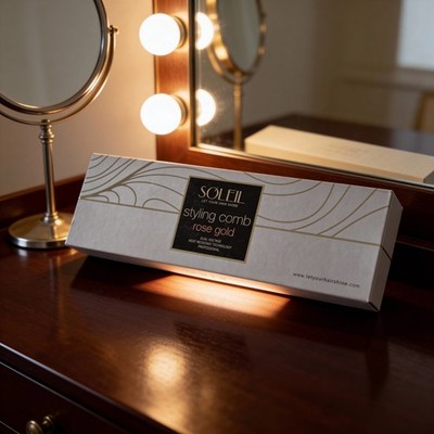 Soleil Styling Comb L40HBS-M39 Ionic Technology 450° Straightener - Rose Gold