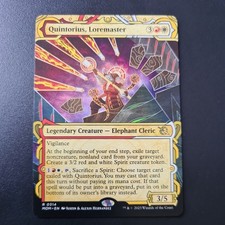 MTG Quintorius, Loremaster Showcase March of the Machine +FREE CARDS