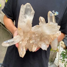 4235g Natural White Clear Quartz Crystal Cluster Rough Healing Specimen