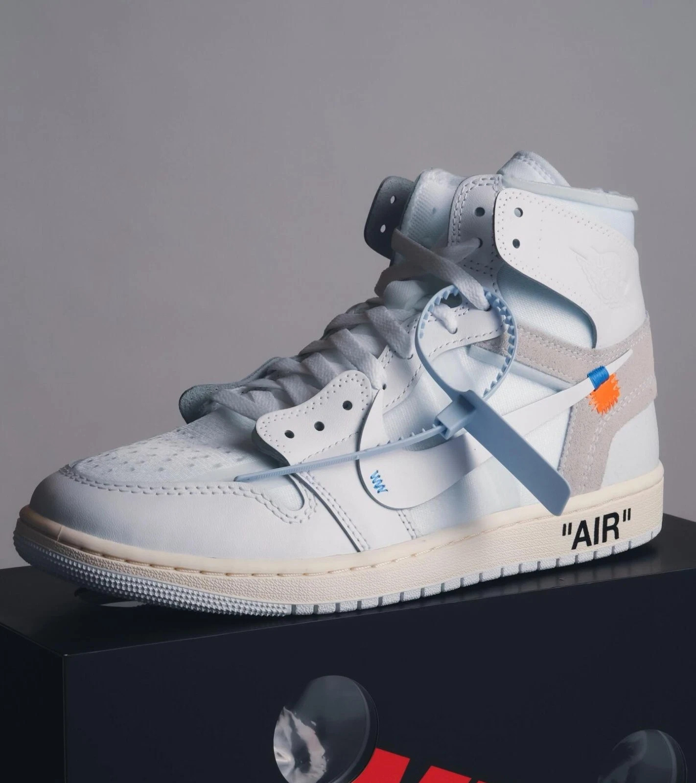 Jordan 1 Retro High Virgil Abloh Archive Alaska White AA3834