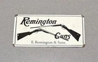 VINTAGE 12” UMC REMINGTON GUN HUNT PORCELAIN SIGN CAR GAS OIL TRUCK MOTORCYCLE