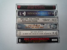 SIX ROCK MUSIC CASSETTES - PLAY TESTED - VARIOUS ARTISTS - VERY GOOD
