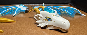 Lego Elves Queen Dragon white for replacement parts Incomplete 41179