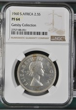 South Africa 1960 2-1/2 Shillings PF64 NGC