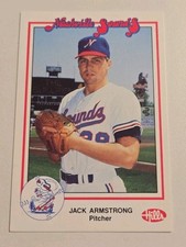 1988 Jack Armstrong Nashville Sounds / Cincinnati Reds Baseball Card VTG MLB
