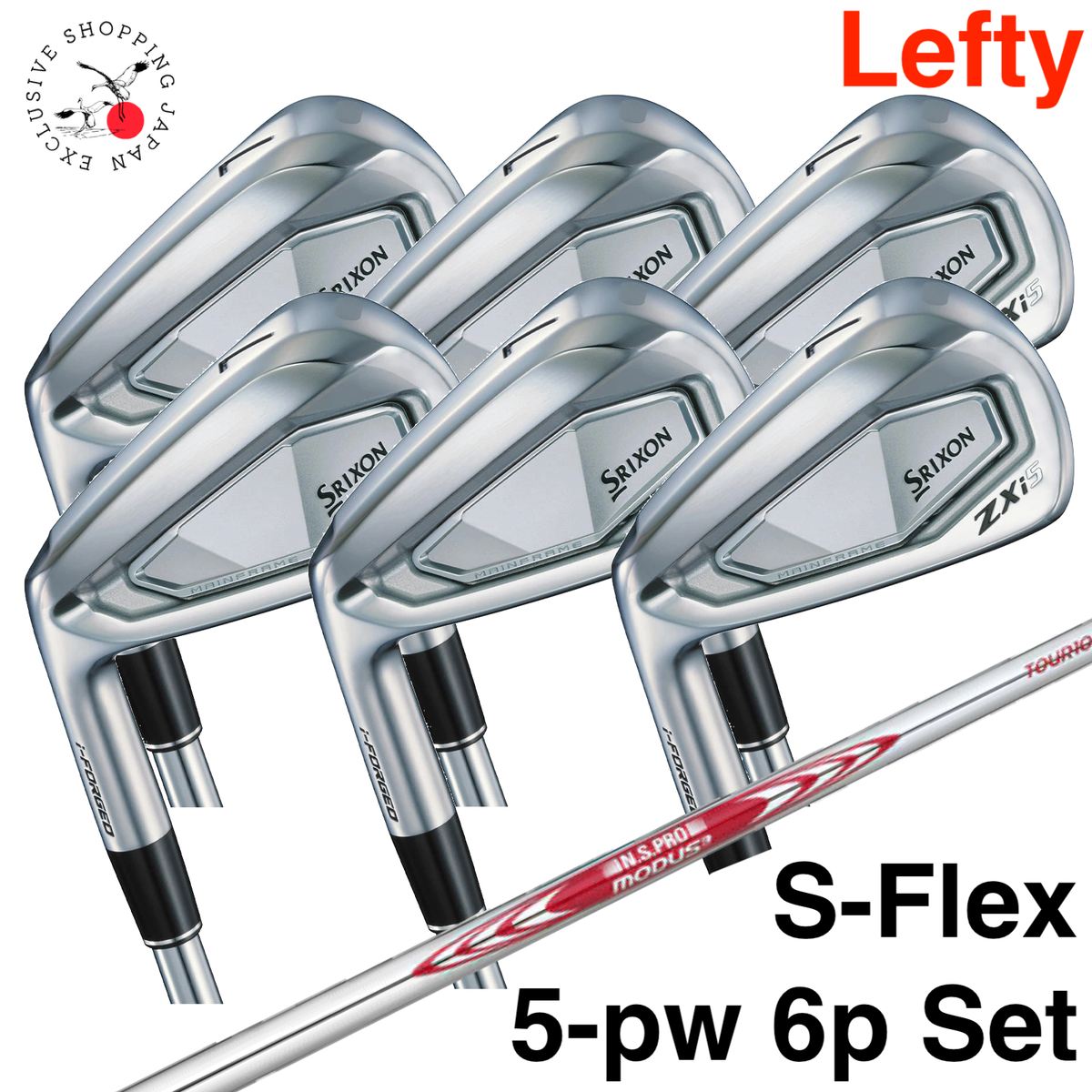 Dunlop SRIXON ZXi5 Lefty Iron Wedge #5-pw 6p Set S-Flex Modus3