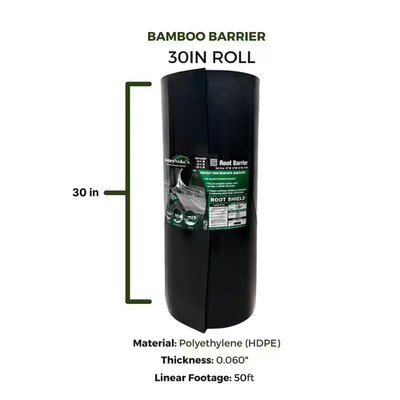 Century Products 2.5 Ft. X 50 Ft. Polyethelene Water Bamboo Barrier