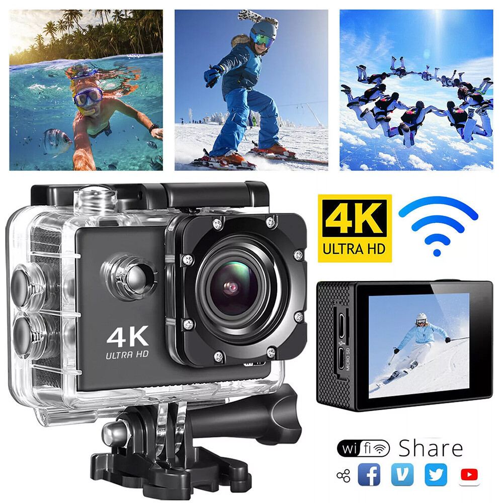 4K Action Camera Sport Video Underwater Waterproof Camera Wi