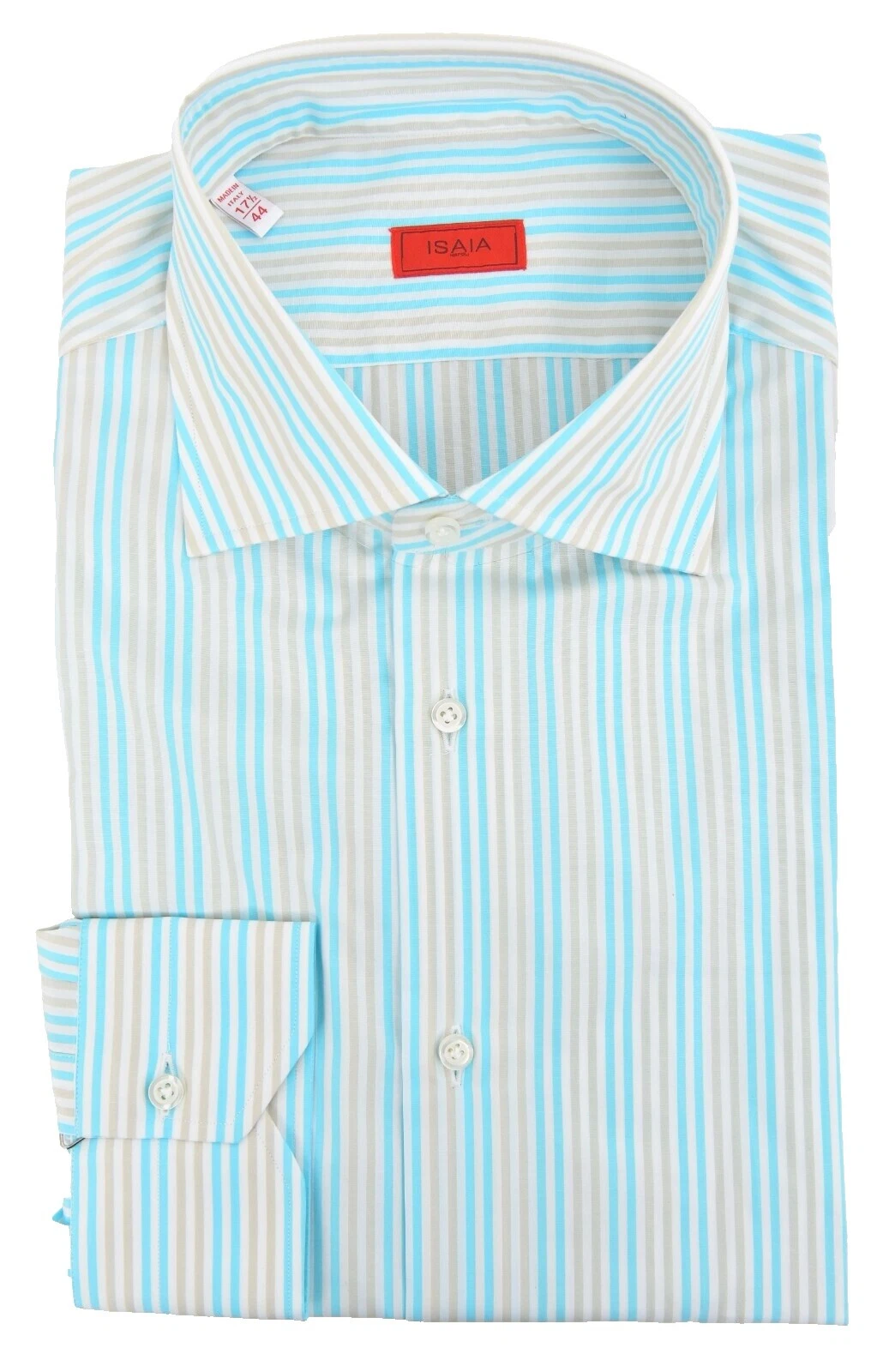 Isaia Rayas 100% Algodón Camisas de vestir para hombres