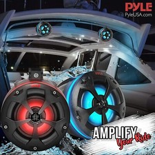 Pyle PLUTV44BTR 2-Way Dual Waterproof Off-Road Speakers 800 Watts w/ RGB Lights