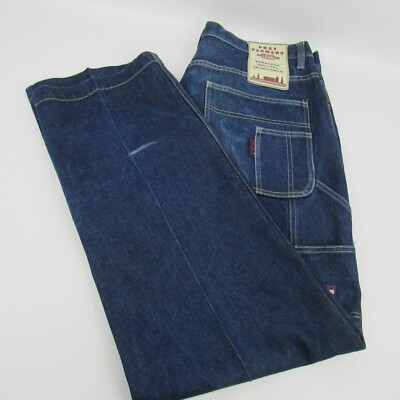 Jeans Baggy Vintage Phat Farm W32 - Denim Bleu Clair Carpentier Deadstock - Style Y2K Streetwear