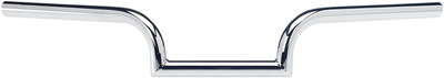 Biltwell Inc. - 6013-1056 - 1in. Mustache Slotted Handlebar, Chrome