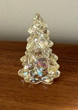 Mosser Glass USA MINI Christmas Tree - SUGAR COOKIE CARNIVAL  2.75" tall Holiday