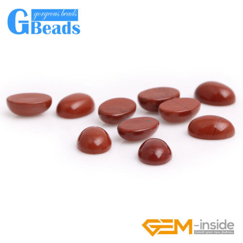 Assorted Oval Red Jasper CAB Cabochon Beads For Jewelry Ring Charms Making 5Pcs - Afbeelding 1 van 23