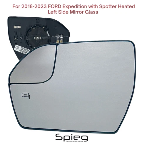 Side Mirror Glass 2018-2023 FORD Expedition with Spotter Heated Left Driver Side