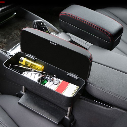 Car Armrest Box Adjustable Height Elbow Rest Storage Box Seat Gap Organizer - Picture 13 of 15