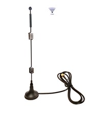 High-Gain 2.4G Antenna 20cm 1m Feed-Cable with SMA-J (ABS+Cu) Magnetic Sucker