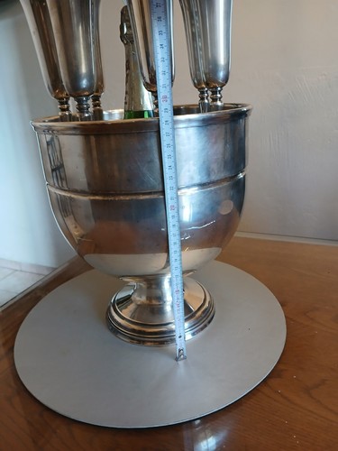 Ancien Service Rafraichissoir a champagne poinçon orfèvre - Afbeelding 4 van 16