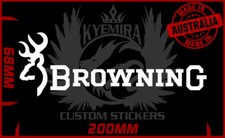Browning Buck Doe Deer Vinyl Sticker Bns Ute 4x4 200mm Wide Many Colour Choices