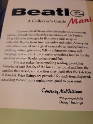 BeatleMania A Collector's Guide w/Price Guide 575+ Color Photos