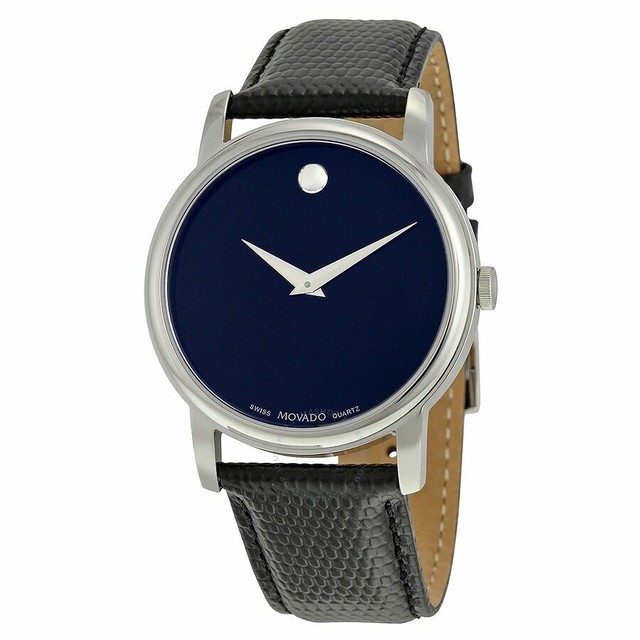 movado museum blue face
