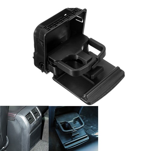 For VW Jetta MK5 Golf GTI EOS Rabbit Armrest Central Cup Holder 1K0862532 Black - Picture 3 of 6