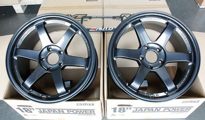 Rays TE37SL Diamond Black Wheel Rim 18'' 18x9.5 38 5x120 for Integra Type S 24-25