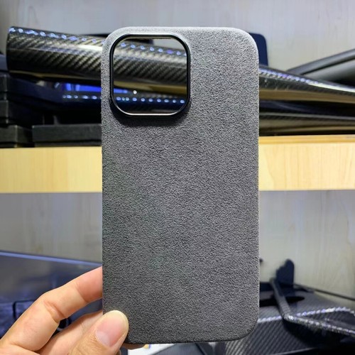 For iPhone 13 14 15 16 Pro Max Magsafe Genuine Alcantara Leather Slim Cover Case - Picture 17 of 28