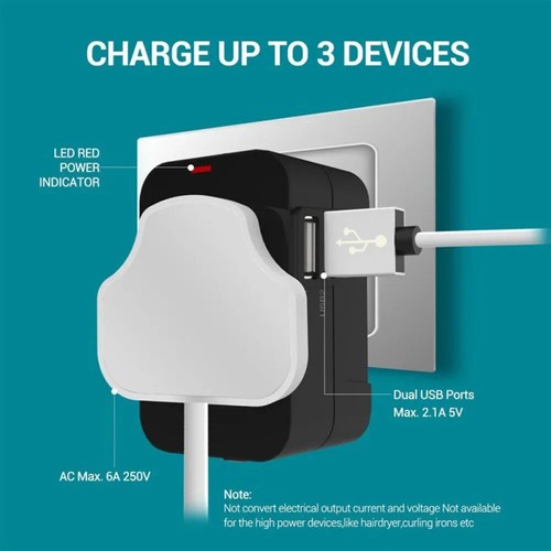 Travel Adapter, Worldwide All in One Universal Travel Adaptor AC Power Plug... - Picture 21 of 23
