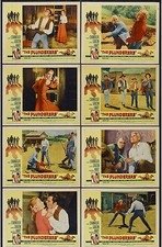 THE PLUNDERERS orig 1960 lobby card set JEFF CHANDLER/JOHN SAXON/DOLORES HART