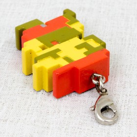 Super Mario Bros. Dot Character Mario Mascot Charm Famicom NES NINTENDO JAPAN 