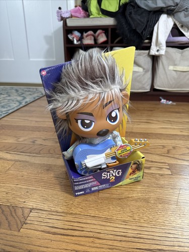 Sing 2: Riff-Rock Ash Plush Toy - Rockin’ Interactive Toy - 12'' Tall
