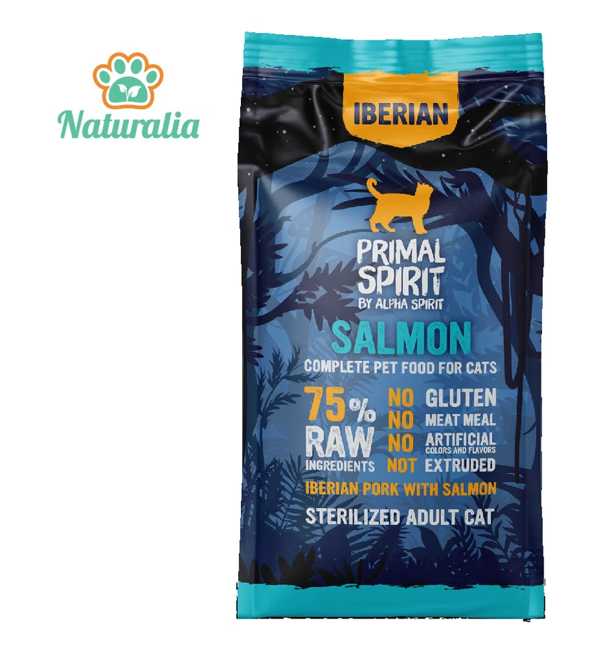 PRESSATO A FREDDO 75% - IBERIAN SALMONE - GATTO - 1 KG - ALPHA SPIRIT
