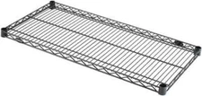 36" Wide x 1.19" High x 18" Deep Black Wire Shelf for NuLine Units