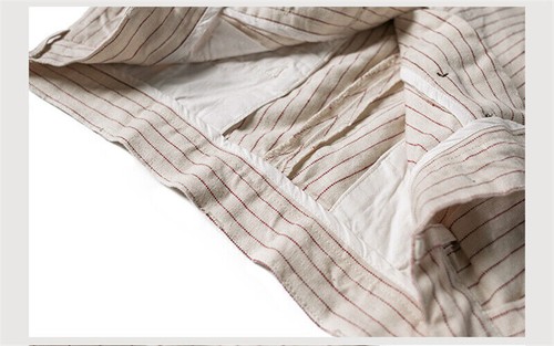 NON STOCK Linen Striped Shorts Below Knee Baggy Sport Men Casual Baseball Shorts - Picture 31 of 32