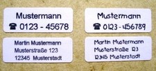 2-3 zei B&uuml;gelschilder B&uuml;geletiketten Wunschtext W&auml;scheschilder Textilschilder