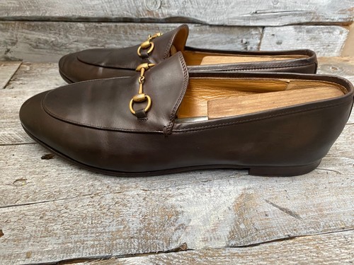 Gucci Horsebit Dunkelbraun Leder Schuhe Eu 42 UK 8 - Bild 7 von 18