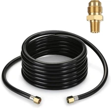 WADEO 20 FT High Pressure Propane Hose with Both 3/8 Inch Female Flare and a Pip