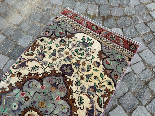 Turkish rug, Runner rug, Vintage rug, Handmade, Corridor, Wool | 2,3 x 5,8 ft - Picture 7 of 11