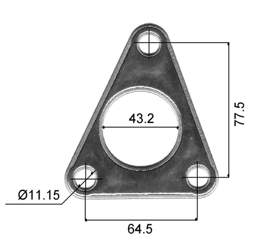 Permaseal TUR087 MLS-R Turbo Inlet Gasket for Nissan YD25 2.5L Diesel - Picture 6 of 6