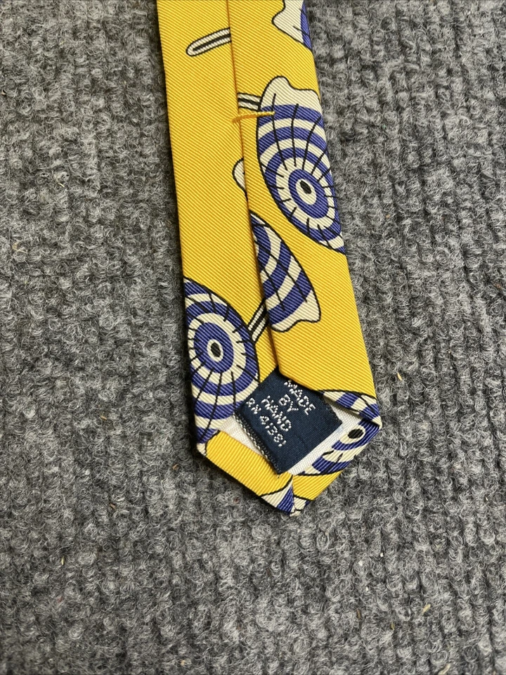 Paraguas vintage Polo Ralph Lauren corbata geométrica, algodón seda hecho en EE. UU. Foto 4 de 4