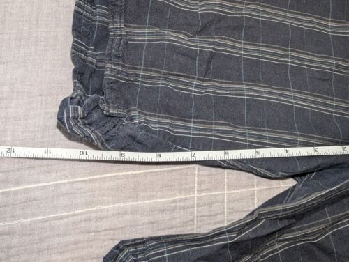 Pantaloncini cargo uomo design alpino 36x11 blu grigio tasche a quadri escursionismo - Foto 3 di 7