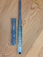 One pair of 10" Accuride full extension drawer slides