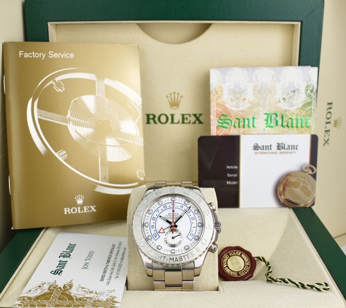 ROLEX - 44mm 18kt White Gold YachtMaster II 116689 - SANT BLANC