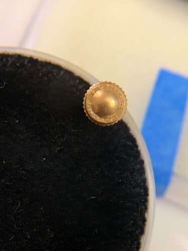 Original Rolex Oyster Patent "+" Dimple Bubbleback Gold Crown - 5.4mm - Photo 1/4
