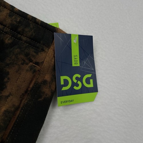 DSG Boy's Printed Fleece Short Size Youth XS Subtle Dye Brown - Picture 4 of 8