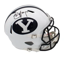 Steve Young Signed BYU Cougars Speed Full Size NCAA Helmet