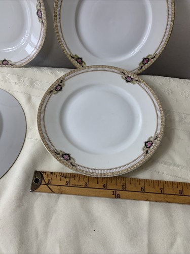 4er Set Shabby Chic Floral Vintage Salatteller 7,5" Rosegold Rosa Bavaria - Bild 7 von 12
